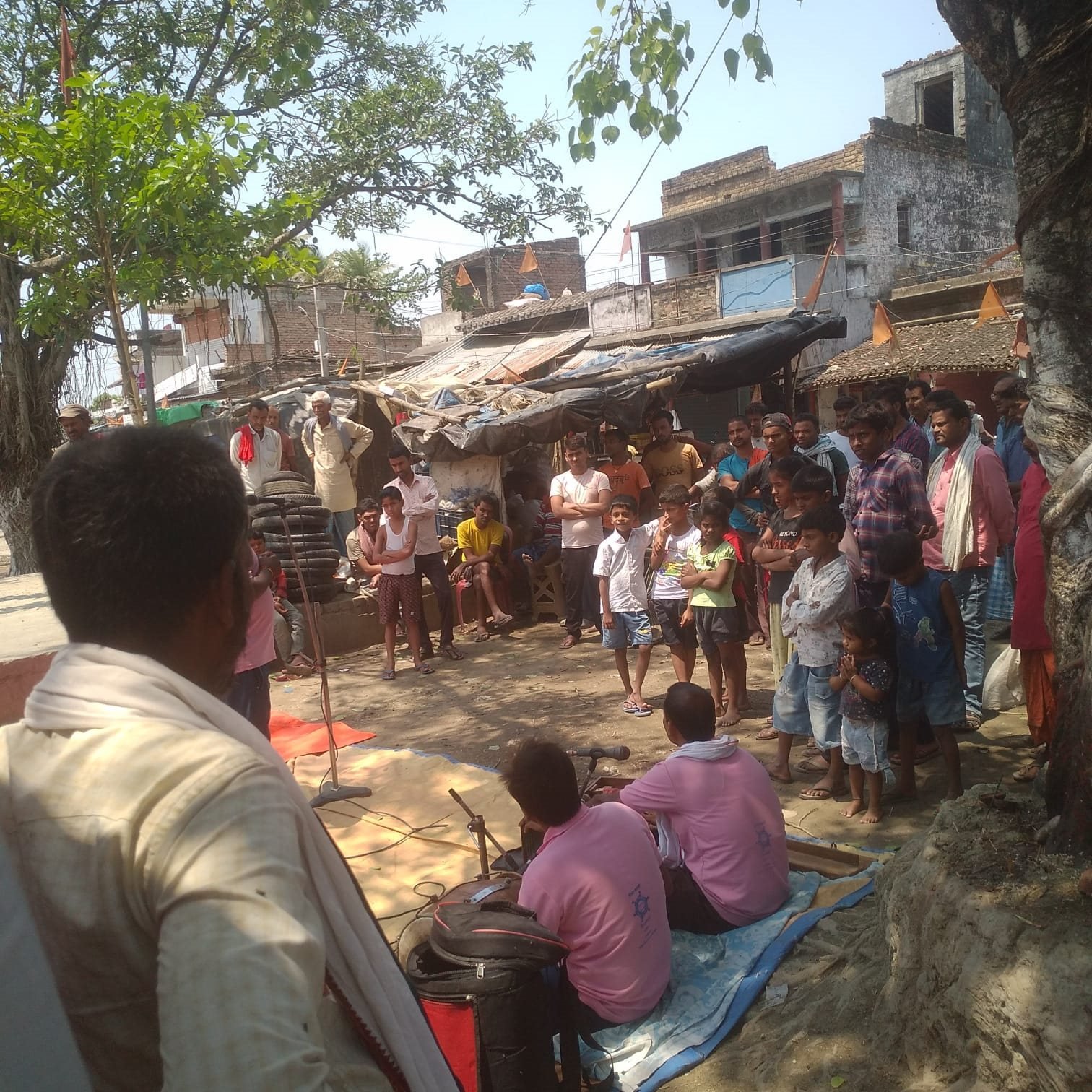 A Kala Jatha performance in a village at Gaya, April 2023.