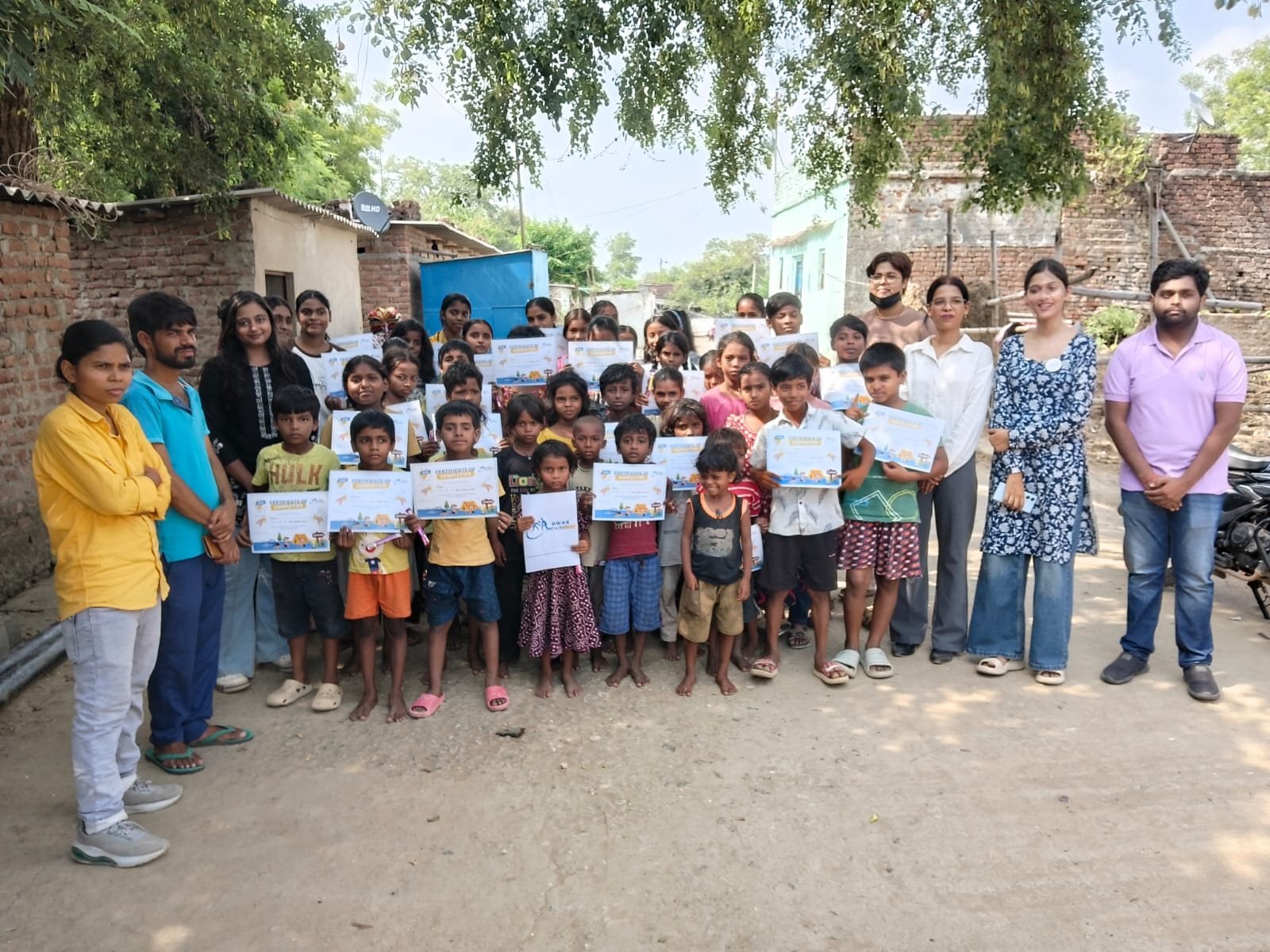 A learning centre run by the samiti at Jalalpur, June 2026.