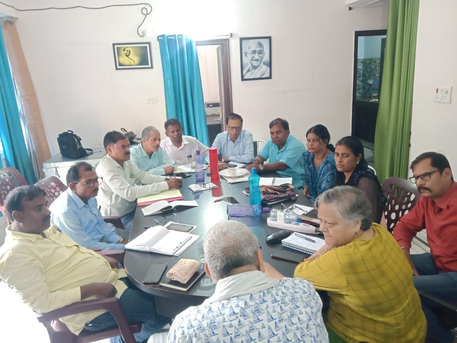 A meeting of the state executive committee at Patna, August 2023.